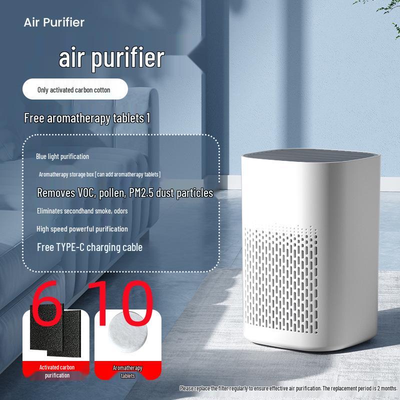 Compact Air Purifier for Home, Office & Pet Areas - Eliminates Smoke, Odors & Formaldehyde