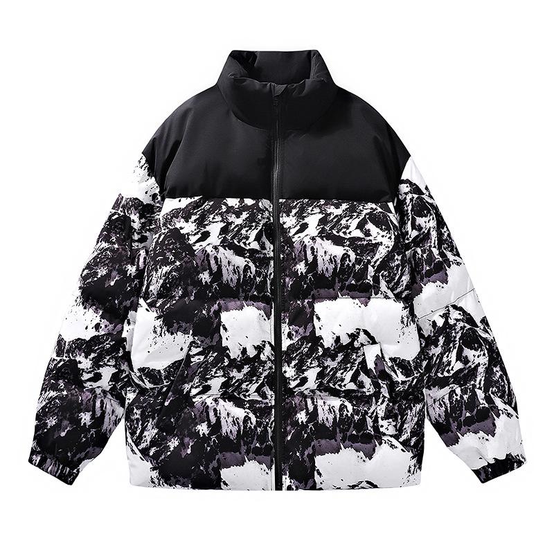 Men's Trendy Winter Cotton Jacket 2024 - Stand-up Collar, Loose Fit, Youthful Style