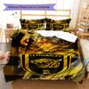 Al-Ittihad FC Pattern Bedding,Quilt Set Quilt Cover Pillowcase Home Birthday Gift(1 * Duvet Cover + 2 * Pillowcase, Without Core)