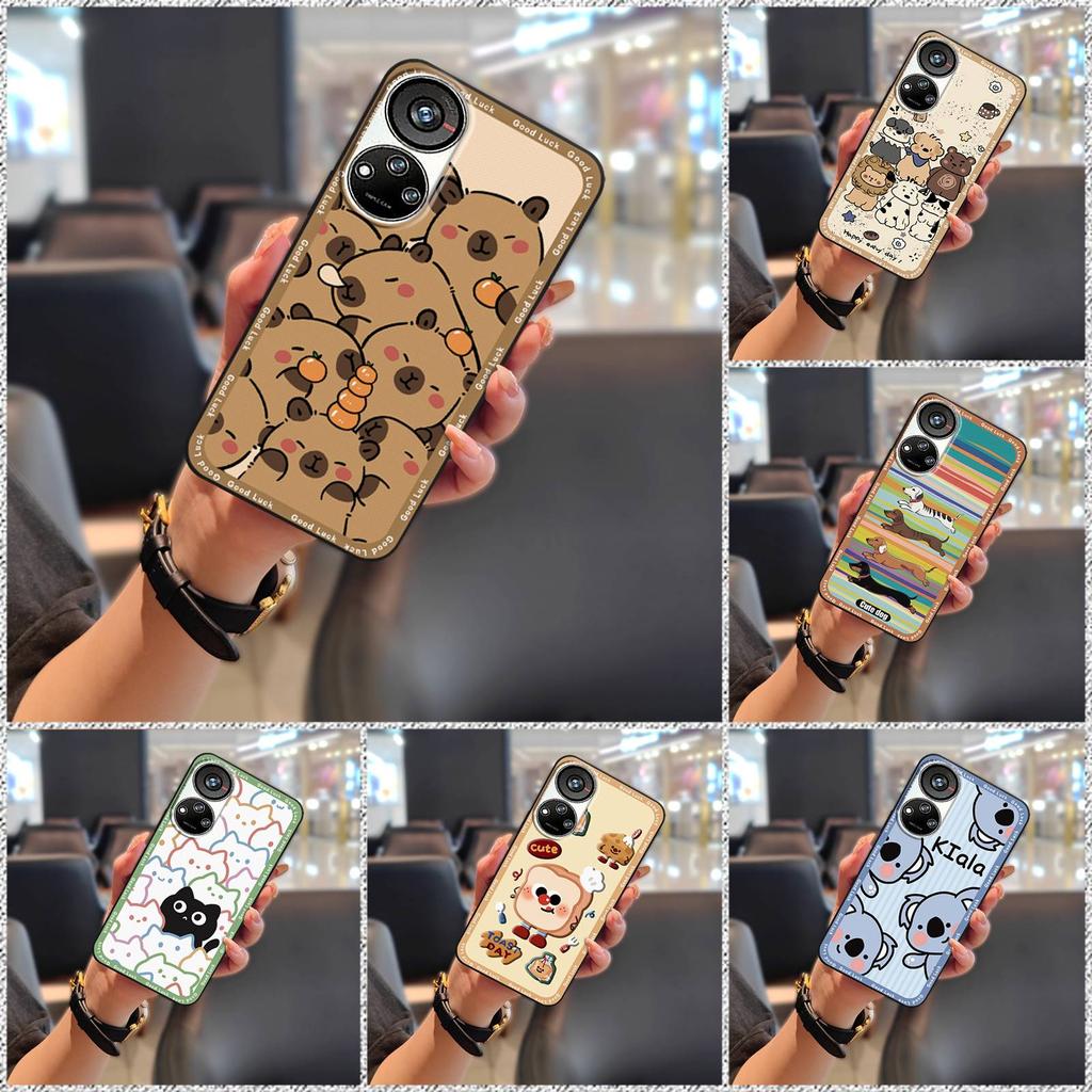 Graffiti Shockproof Phone Case For ZTE Blade V40S/Axon40 SE TPU Full Wrap Protective Anti-dust Back Cover Cute Durable