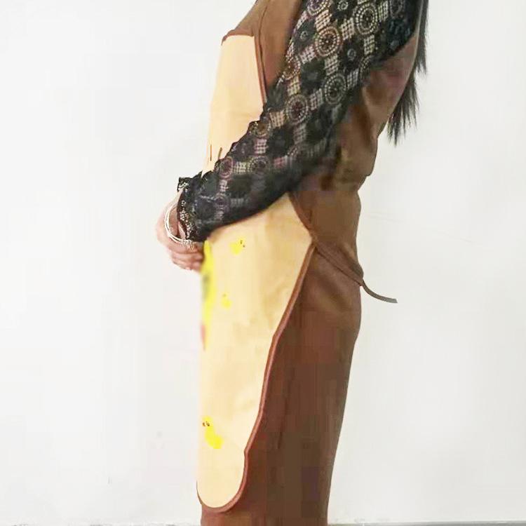 

Фартук для кухни с рисунком из мультфильма на талии для взрослых, фартук без рукавов с защитой от масла Little Yellow #C03CS#