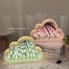 Cloud Shape Tulip Night Light Diy Handmade Flower Lamp Battery Powered Mirror Decor Table Lamp For Bedroom Gift