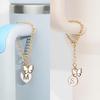 Butterfly Heart Cup & Plate Pendant with English Letter Charms