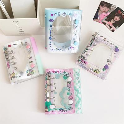 Hisocute M5 Cartoon Girl Planner: Fresh Style PVC Loose-Leaf Snap Pocket Notebook