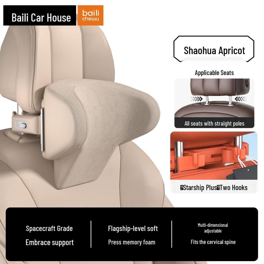Starship Plus Adjustable Car Headrest by Baili is Perfect for AITO M5, M7, M8, M9 - Ideal for Neck Protection.