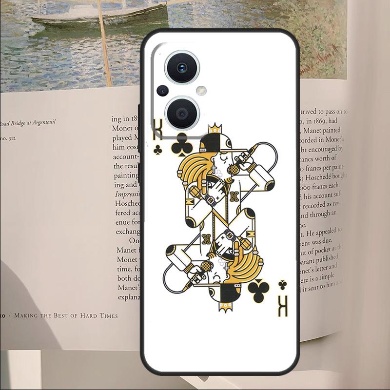 

Cartoon Character Poker Cover For OPPO Reno 8 7 Lite 11F 12F 13F 14F 10 12 13 14 Pro OPPO Find X8 X5 X6 X9 Pro Case OPPO Find X5