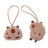 Furry Capybara Key Chain Animal Shape Car Pendant Cell Phone Chain  Key Chain Decoration