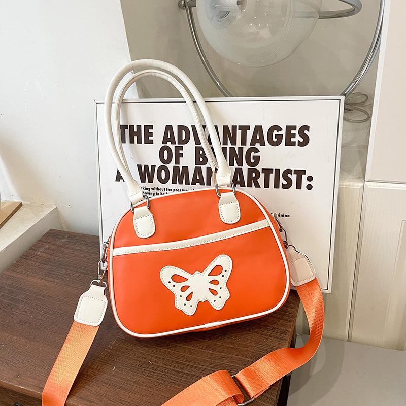 

2024 метелик тренд персоналізована мода повсякденний колір невелика сумка проста жіноча сумка сумка через плече сумка-мессенджер жіноча сумка на блискавці помаранчевий