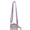Water Bottle Handle Silicone Sling Holder with Shoulder Strap Fit Most Bottles Universal Bottle Lanyard Adjustable Strap