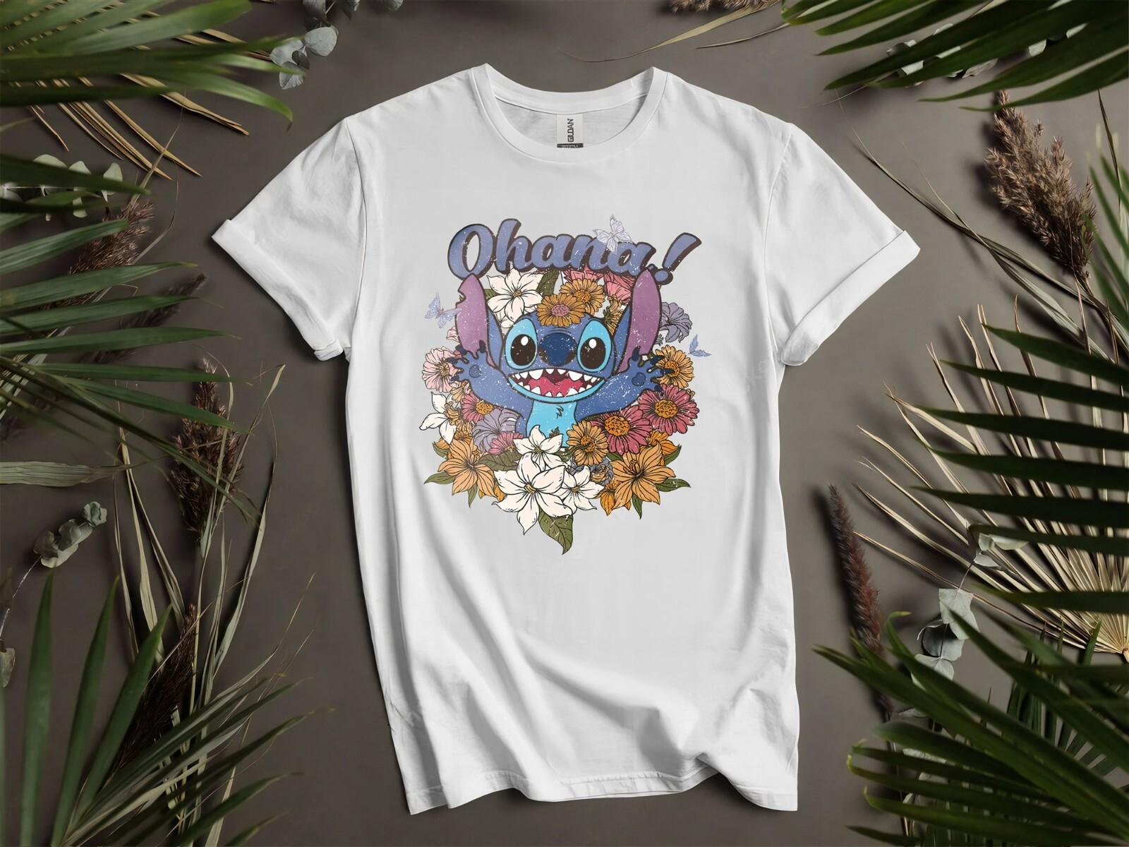 Ohana Flower Aloha Hawaii Disneyworld Hoodie Tshirt Men Women Unisex AD693 4XL