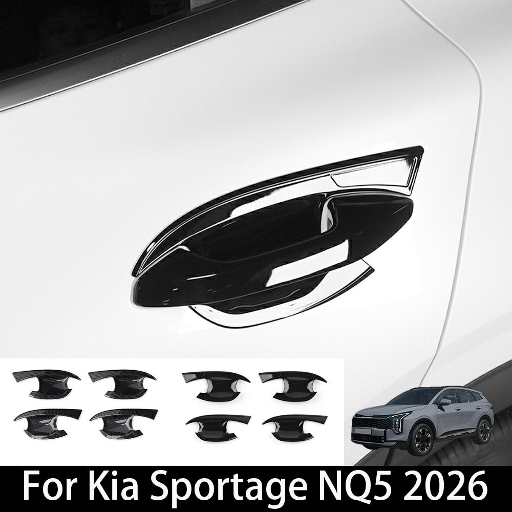 LHD/RHD For Kia Sportage NQ5 2023-2026 Car Exterior Door Handle Bowl Cover Trim Car Chrome Decoration Exterior AccessoriesGood product