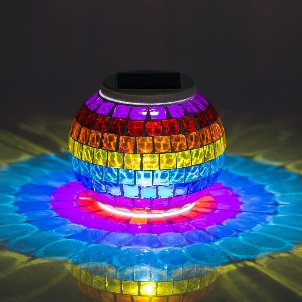 

Waterproof Solar Mosaic Light Optical Control Solar Glass Ball Light Creative Wall
