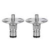 2Pcs 304 Stainless Steel Homebrew Keg 1.5in TriClamp to Ball Lock Post Adapter Brewing Fitting