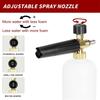 Foam Cannon for Pressure Washer Car Wash Foam Gun Kit M22-14mm and Quick Inlet Connector with Quick Connector  5PCS Nozzle Tips