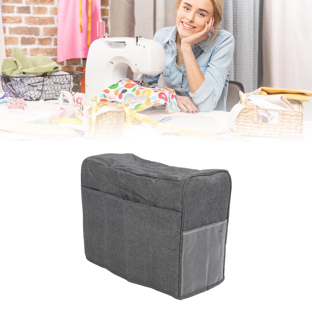 Sewing Machine Dust Cover Oxford Cloth Foldable Sewing Machine Protective Cover with   for Home