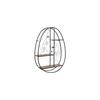 Étagère murale ovale - Home ESPRIT - Métal et bois MDF - 53x12,2x72 cm - Multicolore - Étagère d'accent - Forme ovale