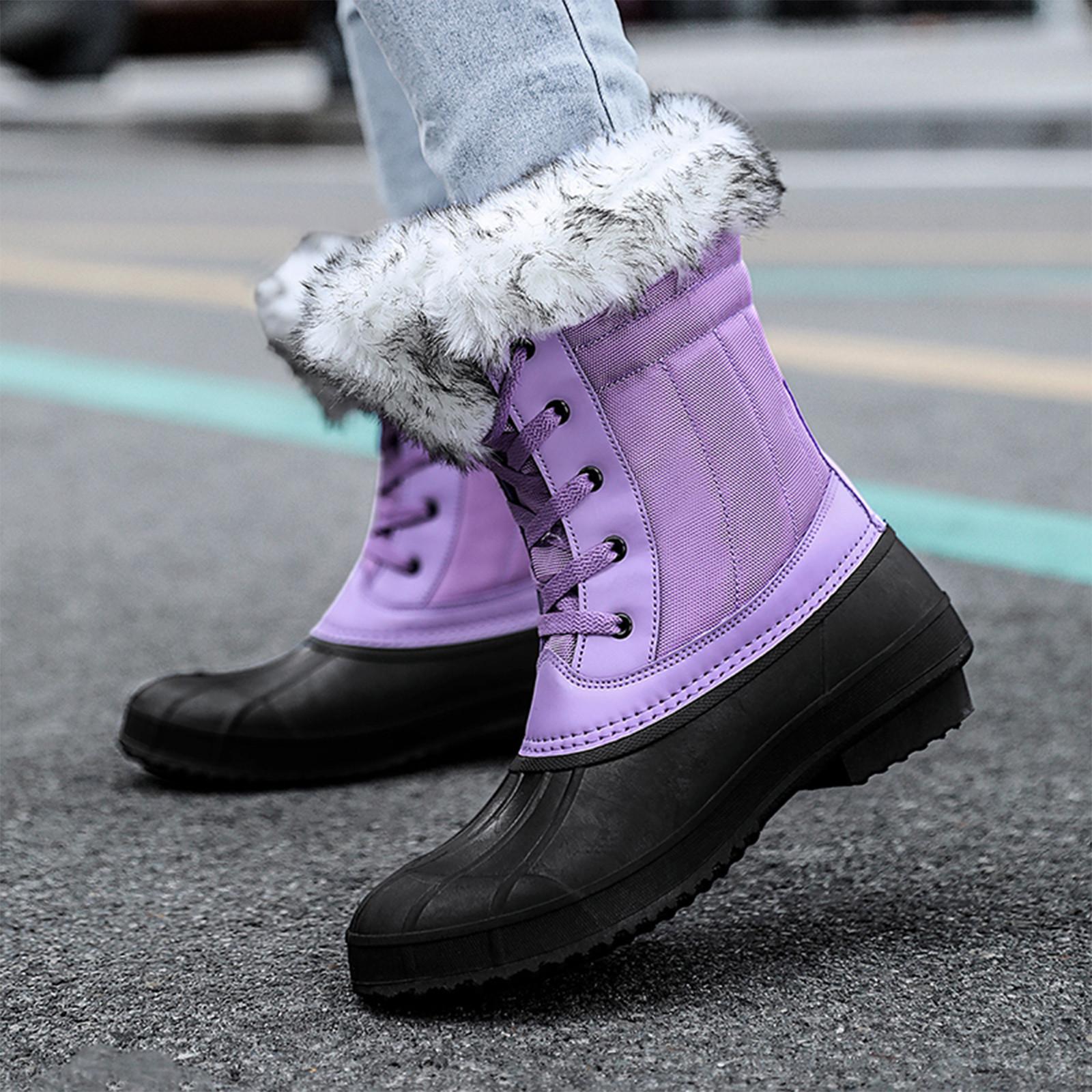 

(СУ)Жіноче взуття. Зимові та осінні черевики. Бавовняні протиковзкі черевики для теплої води 41 фіолетовий