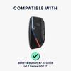 kwmobile Car Key Case for BMW X7 X1 U11 iX ix1 7 Series G07 I7 Car Keys TPU Key Case Key Cover Gray with Key Ring 4-Button - - - -