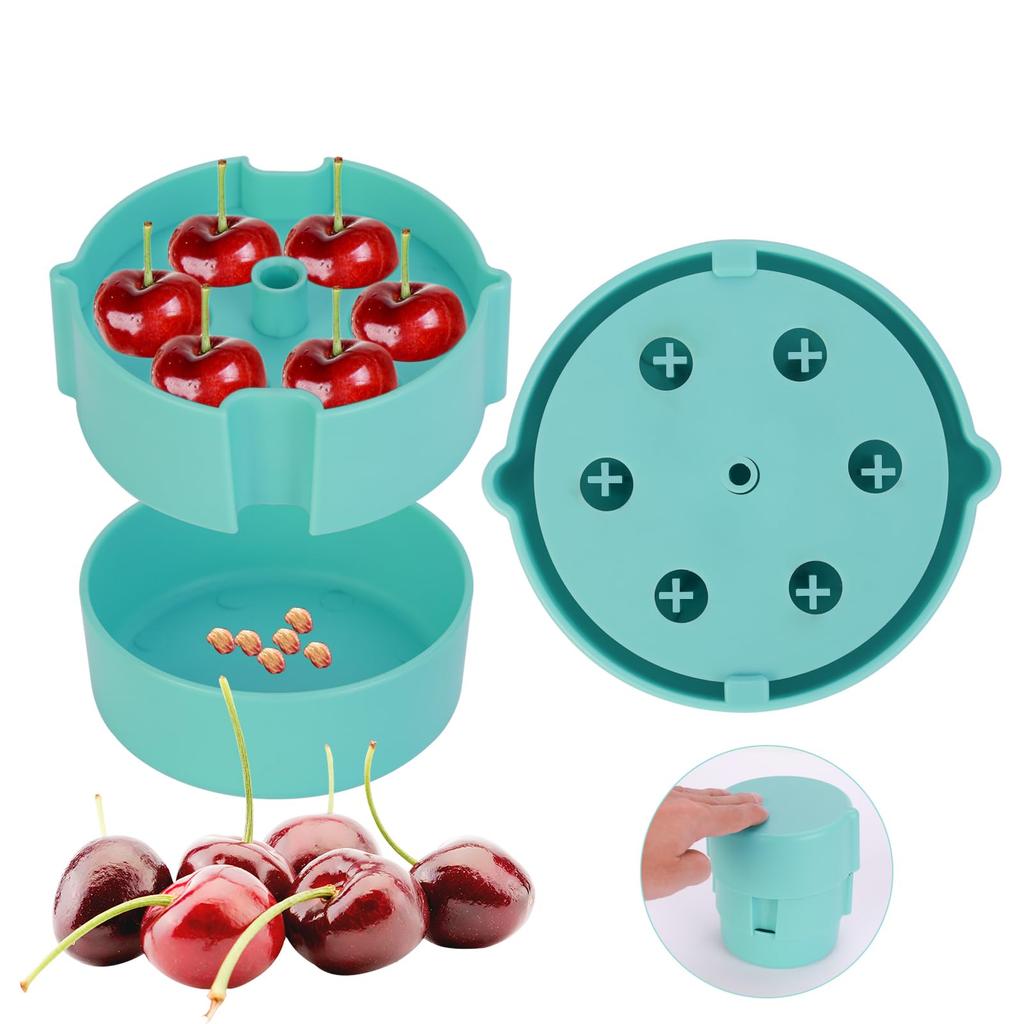 Cherry Pitter - Multiple Cherries Seed Remover Labor-Saving Push Down Cherry Pitter Tool Pit Remover