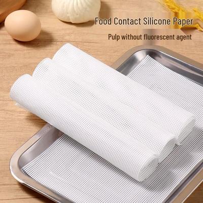 Baijie Food-Grade Silicone Steamer Mats - 40x60cm Square (4-Pack)