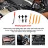100PCS Universal Bumper Retaining Clip, Automotive Plastic Fastener Push Retainer Kit, Automotive Boxed Buckle Combination Kit