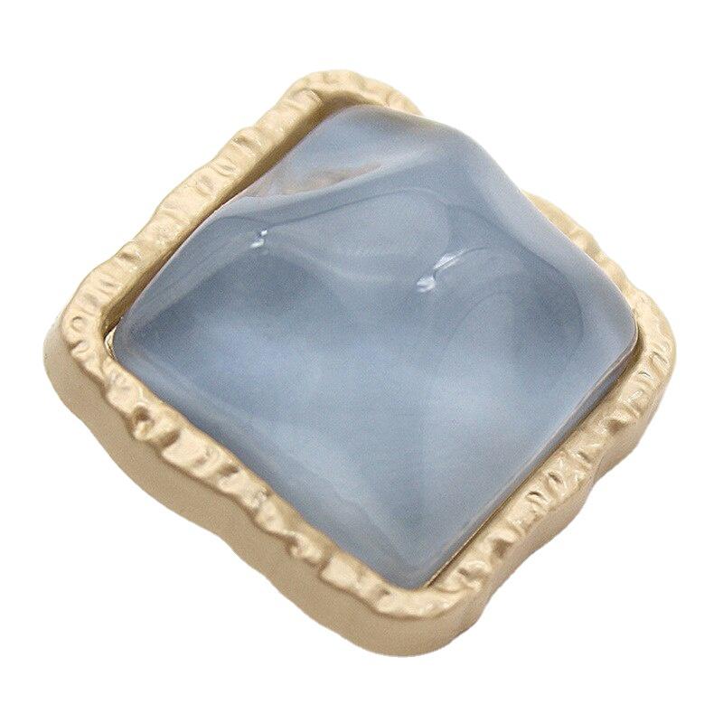 6Pcs 21mm Square Metal Women Coat Sewing Buttons for Clothes Vintage Jacket Sweaters Dress Decorations Accessories