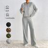 Amazon Cross-border Foreign Trade Independent Station, Fast Selling, Autumn and Winter Knitted Hooded Sweater Loose Trousers Set