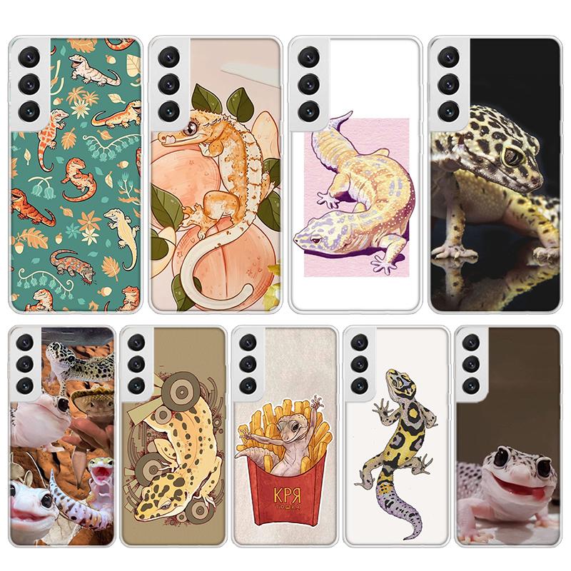 Lizards Geckos Silicon Phone Case For Samsung Galaxy S23 S24 S25 Ultra S21 Plus S20 FE S22 S10 + Edge Cover Funda Galaxy S23 S24
