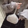 Women Handbag Rhinestones Heart Shape Shiny Handmade Small Evening Bag Money Purse for Party Gathering Wedding Banquet