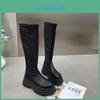 Stylish Women's Long Knee High Boots With Thick Sole And Slimming Design For Fall Winter Fashion