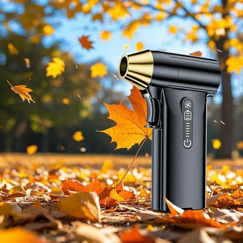 2026 New and Power 130000Rpm Mini Turbo Blower Jet Fan Brushless Motor 52M Wind Force 3 Speed Modes Handheld Duct Fan Type C Charging Portable
