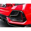 Front Fog Light Lamp Eyebrow Cover Trim For Honda Civic   Carbon Fiber Car Head Foglight Eyelid Molding Garnish Strip