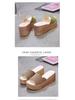 Women's 2019 Korean-Style Summer Platform Wedge Sandals - Thick Sole One-Strap Slippers