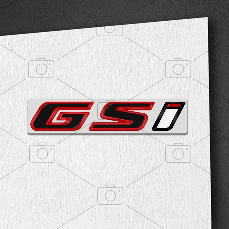 Car Metal Body GSI Logo Letter Decals Styling Badge Trunk Emblems Sticker For Opel Vauxhall Meriva Junior Zafira Mokka Adam VXR