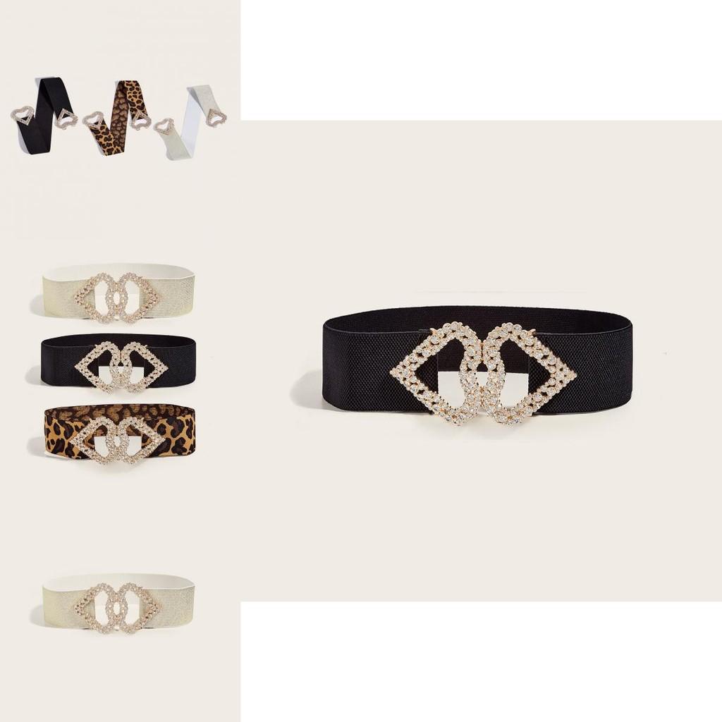 Love Heart Buckle Wide Leather Belt For Women Elegant Dress And Coat Accessory