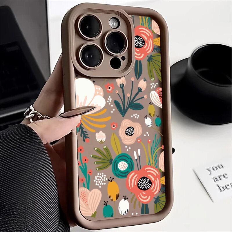 Colorful Flower Phone Case For VIVO Y03 Y17S Y22S Y33S Y35 Y36 Y15A Y15S Y33 Y21 Y21S V40 V23 V25 V30 V30E V23E V27E V27 V29