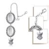 Graduation Cap Tassel Memorial Photo Charm Oval Antique Photo Chain Charm for Cap and Gown Ceremony Charm Easy to Use