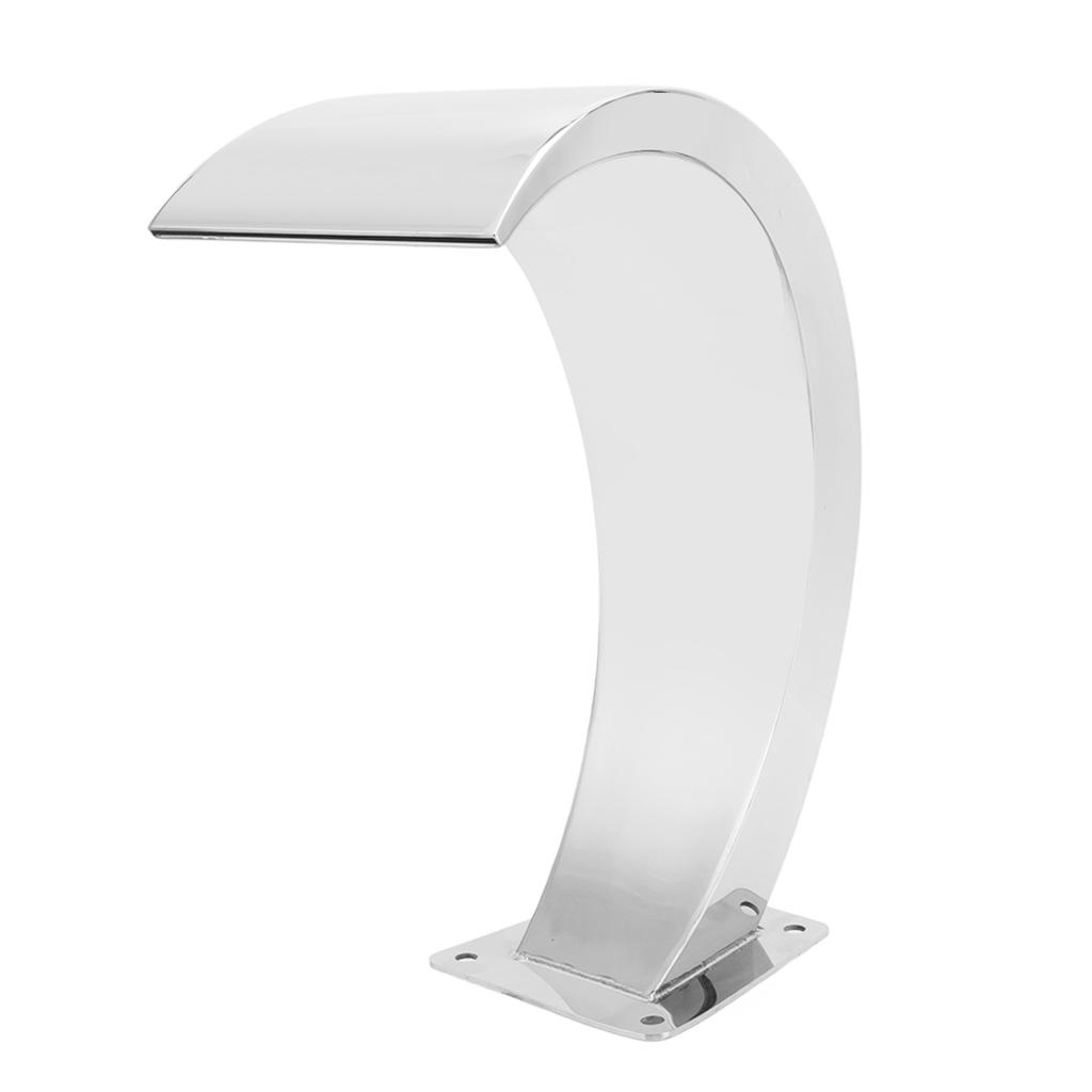 Bazénová vodopádová baterie 304 nerezová ocel obloukový design G1 vnitřní závit bazénová fontána