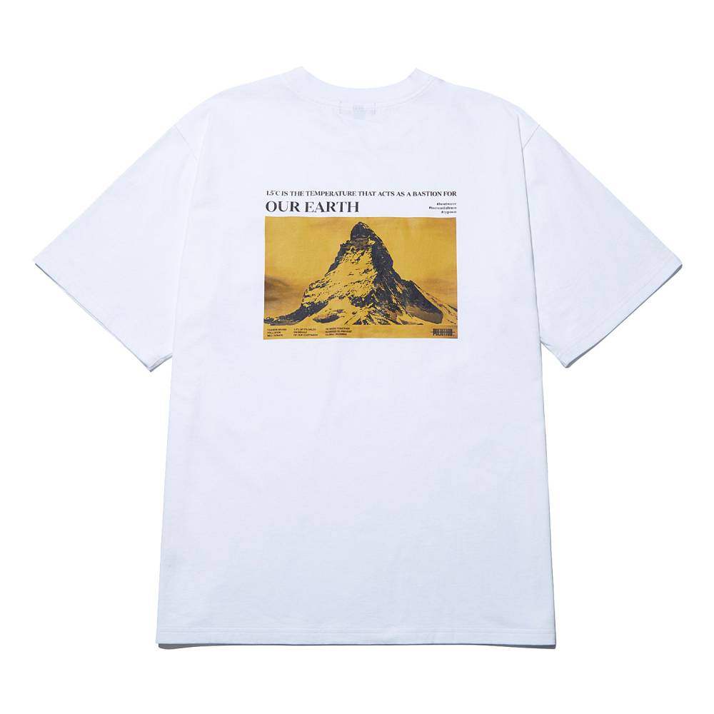 Pollution Mountain Picture T-Shirt L
