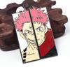 Anime Jujutsu Kaisen Brooch Anime Character Itadori Yuji Ryomen Sukuna Half Face Badge For Women Men Fans Jewelry Charm Gifts