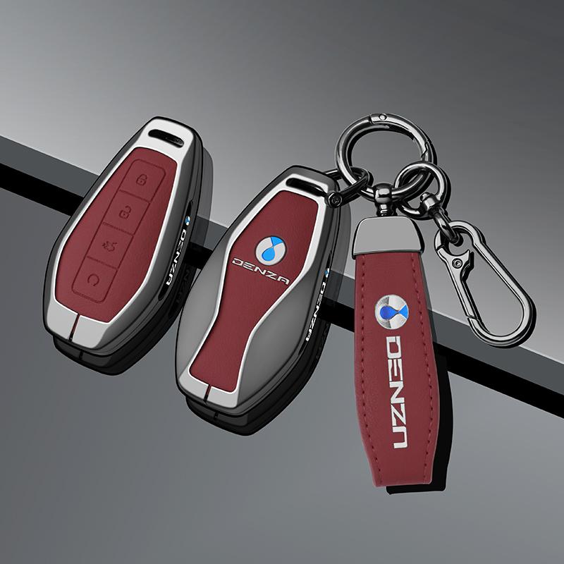Denza Z9Gt Z9 Gt Dm Pro Max Ev Ultra  Key Fob Car Remote Key Cover Housing Zinc Alloy Leather Car Key Case Accessories
