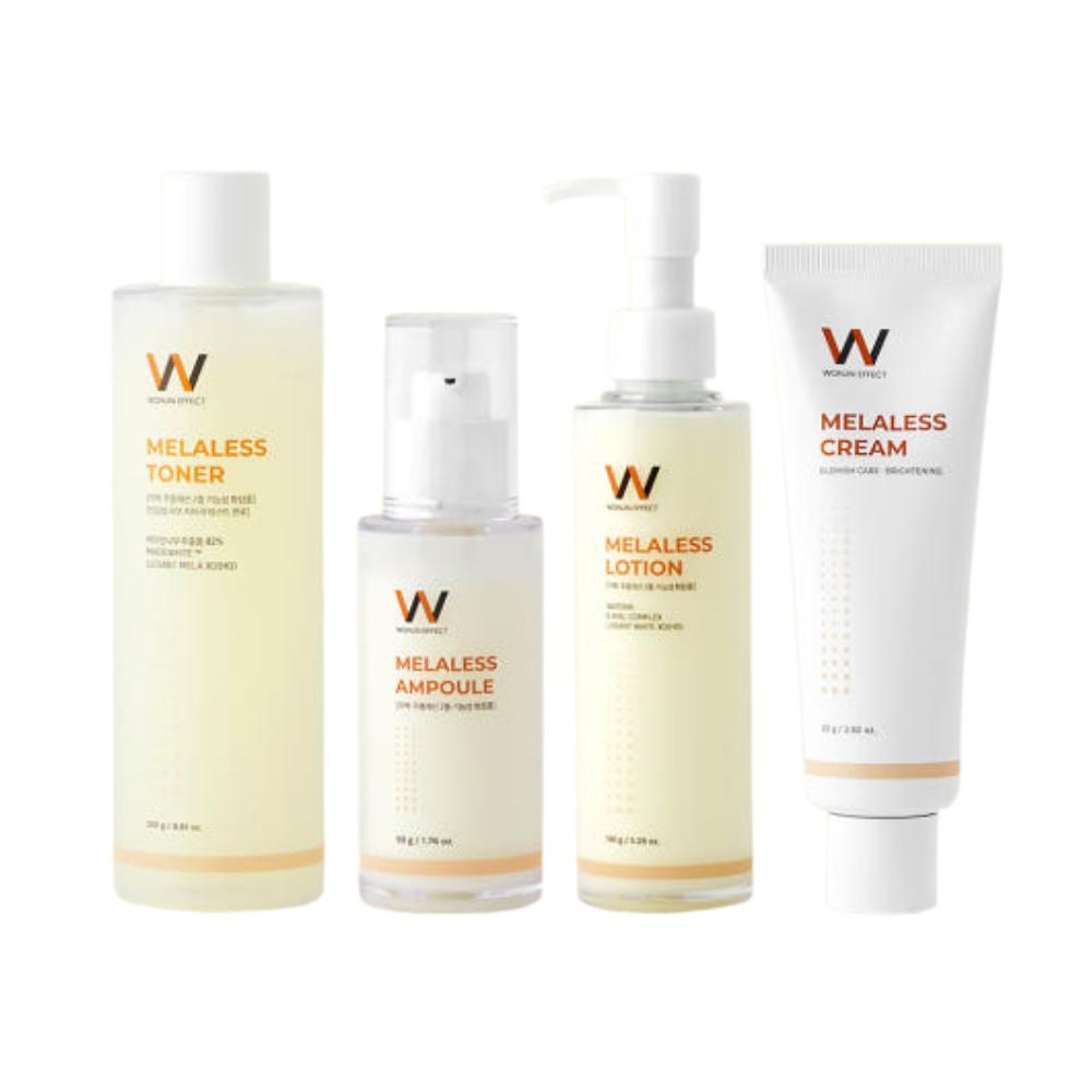 WONJIN EFFECT Melaris Toner, Ampoule, Lotion & Cream Brightening Skin Care 4 Set