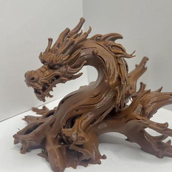 3D Printed Chinese Dragon Ornament, Dragon Fish Tank Decoration, Desktop Dragon Sculpture, Creative Dragon Figurine for Aquarium And Home Decor