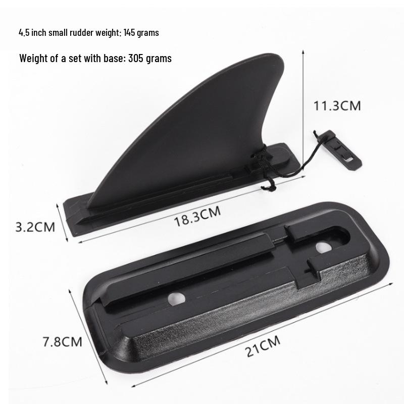 Inflatable SUP Paddleboard Slide-in Fishtail Fin - Removable Water Diverter