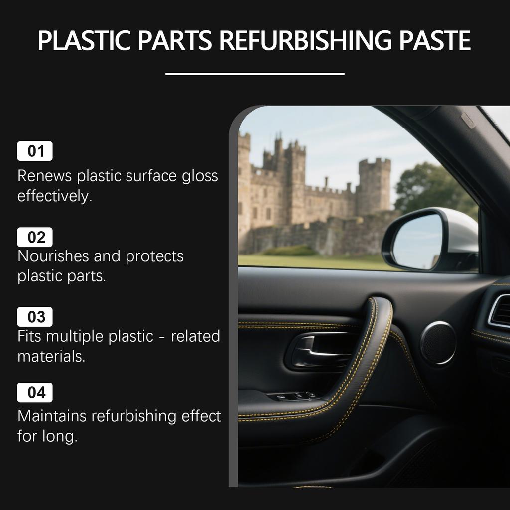 Plastic Parts Refurbishing Paste For Car Interior And Exterior Rejuvenation, Suitable For Multi-material Maintenance.