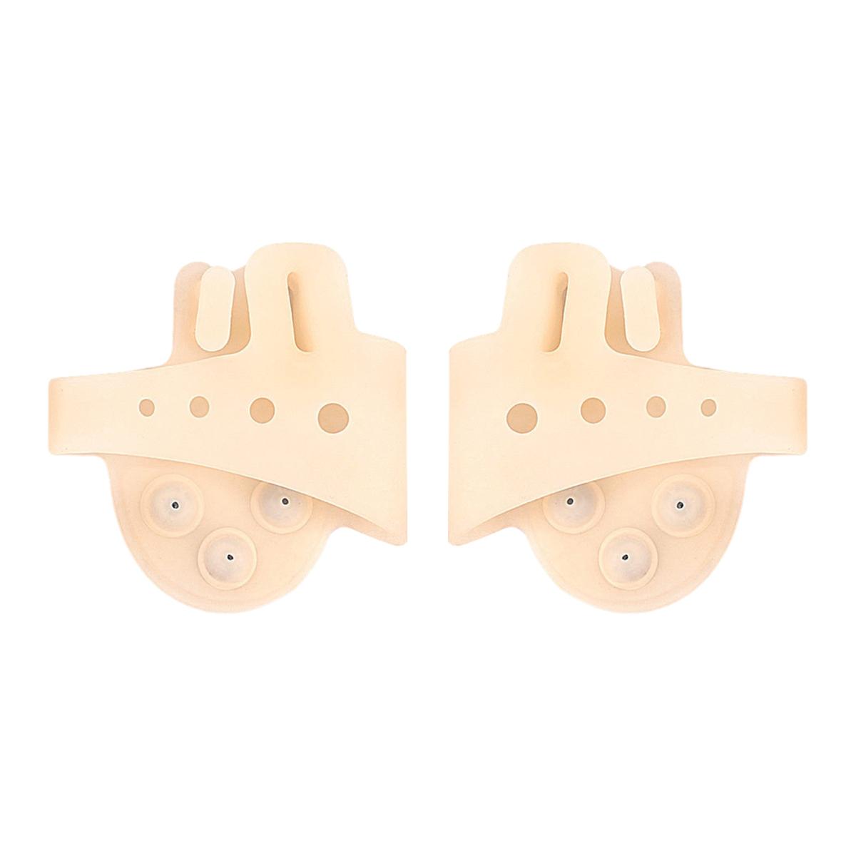 

1 пара силиконовых разделителей пальцев ног для женщин, распорки для пальцев ног, подушечки для снятия боли при косточках, подошвенном фасциите, дышащие, нескользящие, корректоры косточек