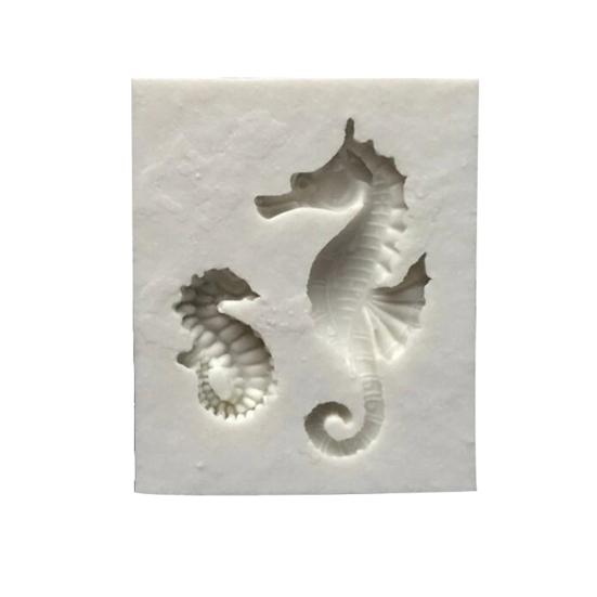 

Силиконовая форма для морского конька, декоративная форма для шоколадного торта, помадка, инструмент для выпечки белый