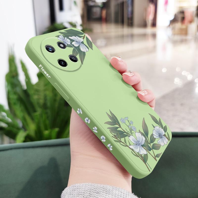 Encounter Flowers Phone Case For OPPO Realme  12 11 10 9 9i 8 8i 7 Pro Plus C35 C21Y C25Y C25 4G 5G Liquid Silicone Cover