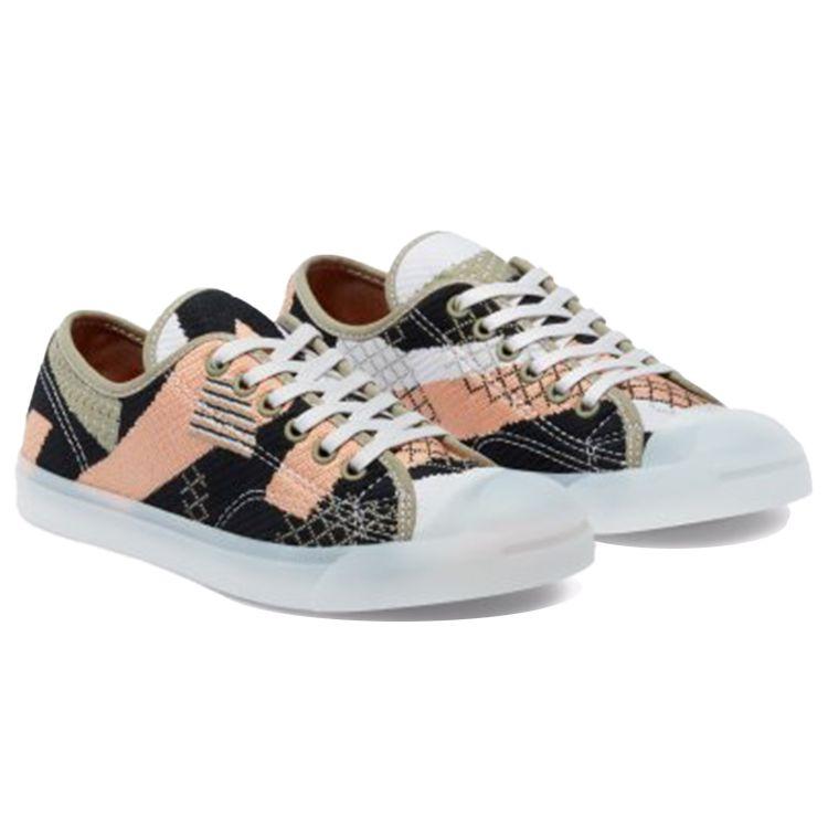 Converse Jack Purcell LP Canvas Slip Resistant Waterproof Low Top Skate Shoes Unisex Sneakers Black Orange 570577C