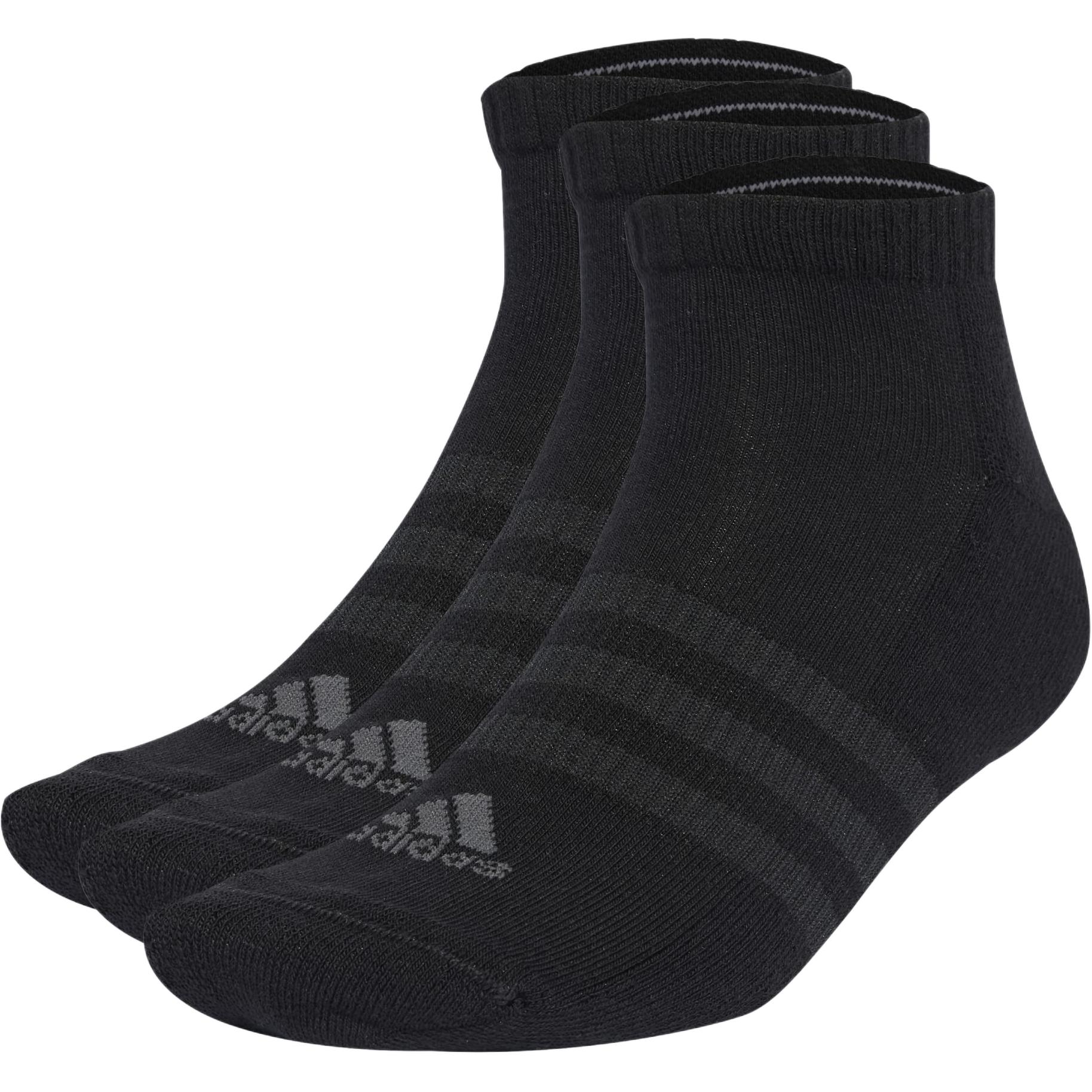 Adidas Ankle Socks Unisex 3 Pack Black IA3944 22-24
